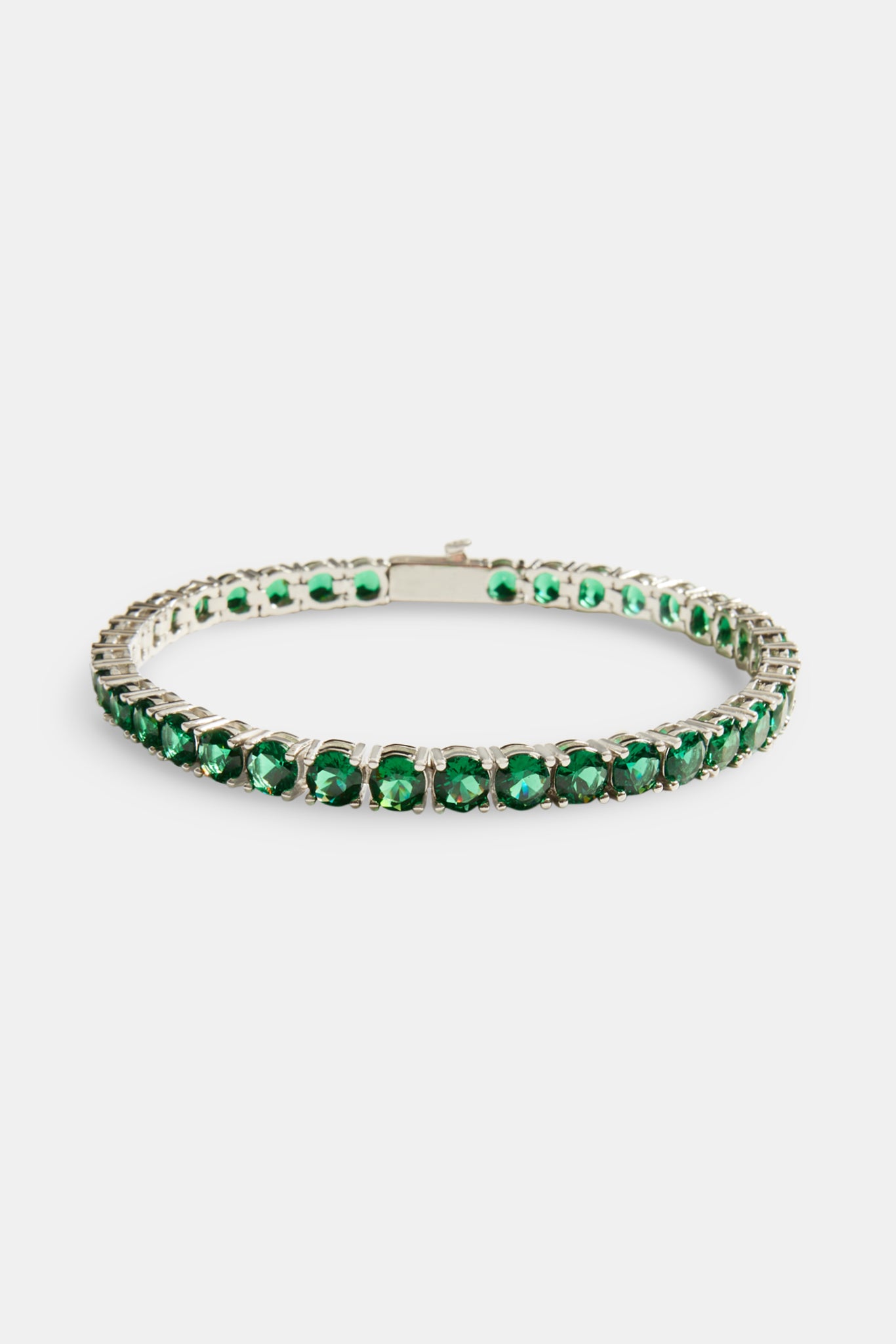 5 mm Tennisarmband – Dunkelgrün